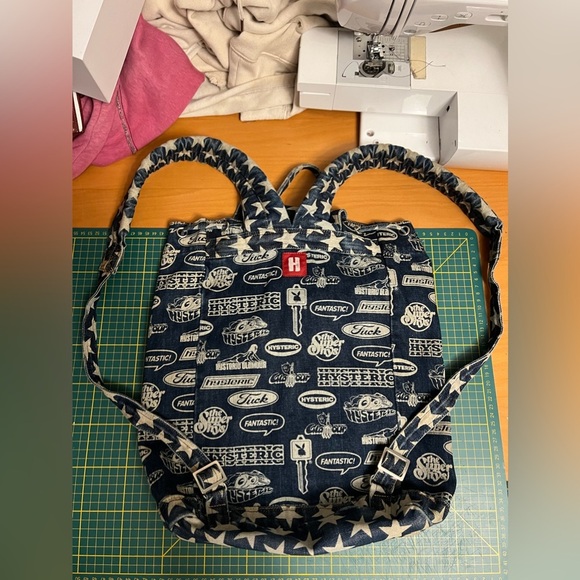 Vintage Hysteric Glamour denim backpack - Picture 6 of 15